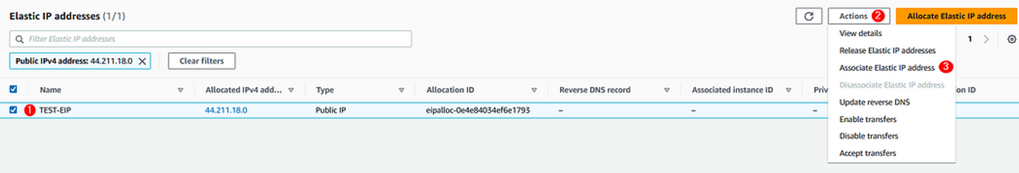 Verify the ENI is attached to the instance