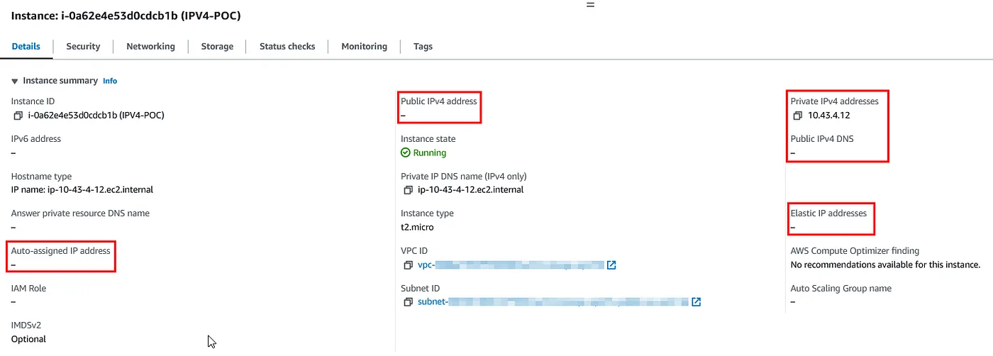 Verify the ENI is attached to the instance